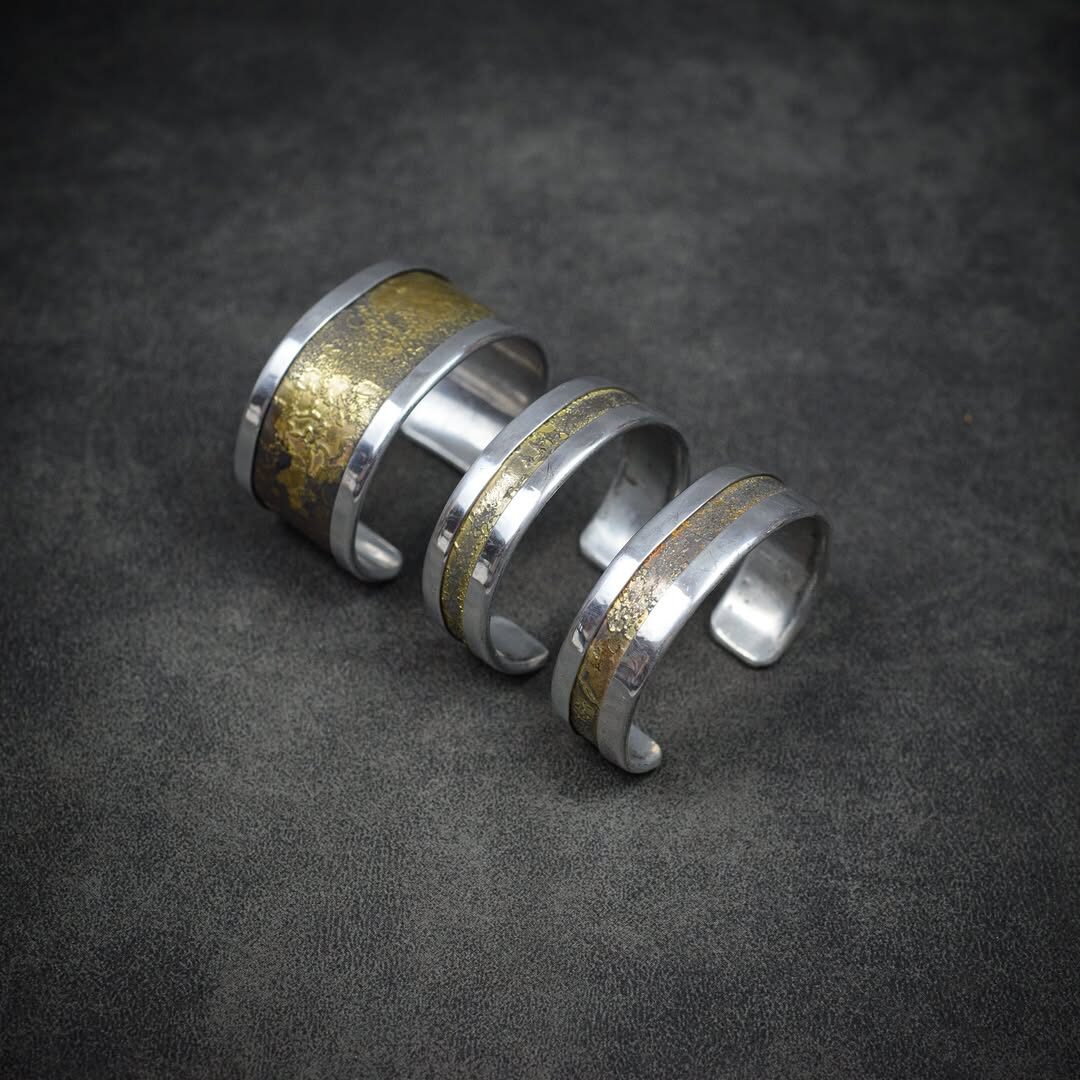 Trio de Bracelets Acier-Laiton