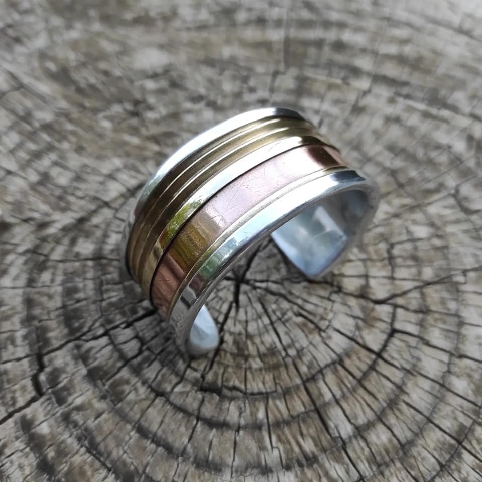 bracelet laiton et cuivre et aluminium