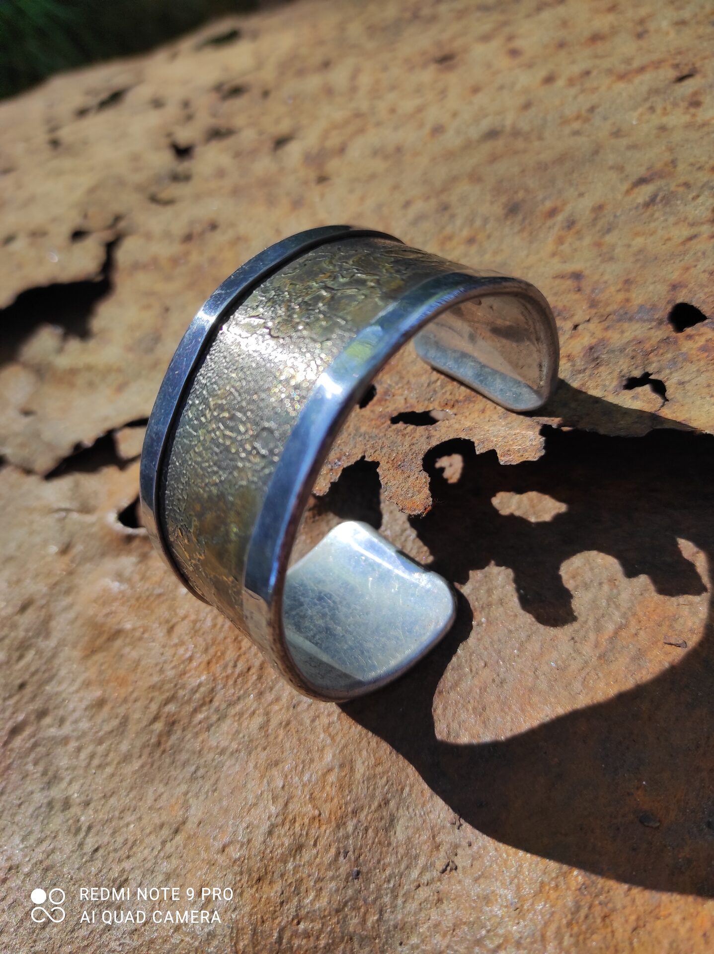 Iridescent Aluminum and Brass Bracelet — 2