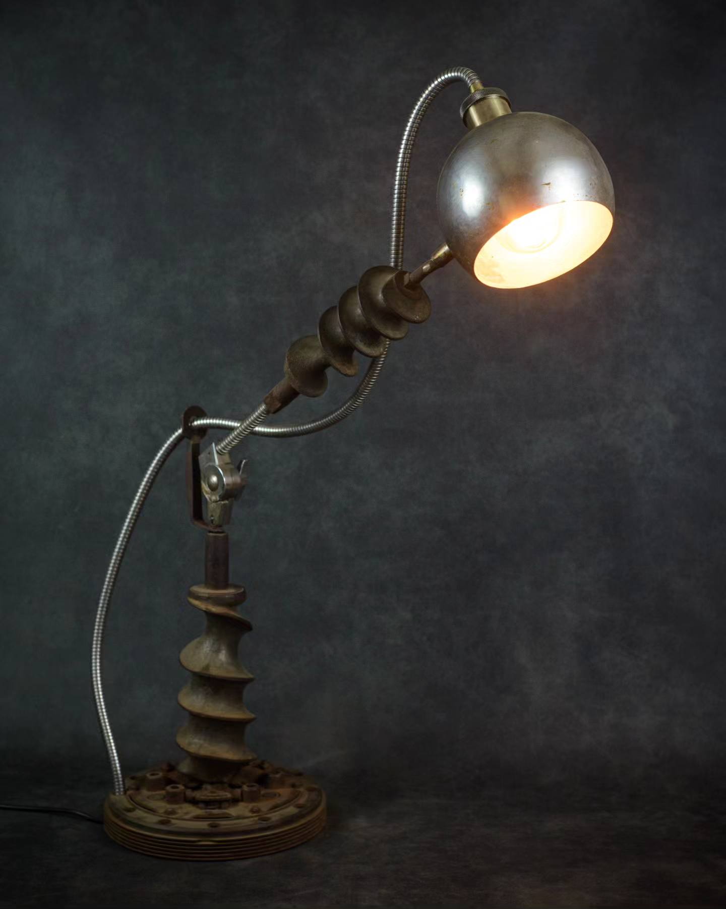 retro-futuristic lamp